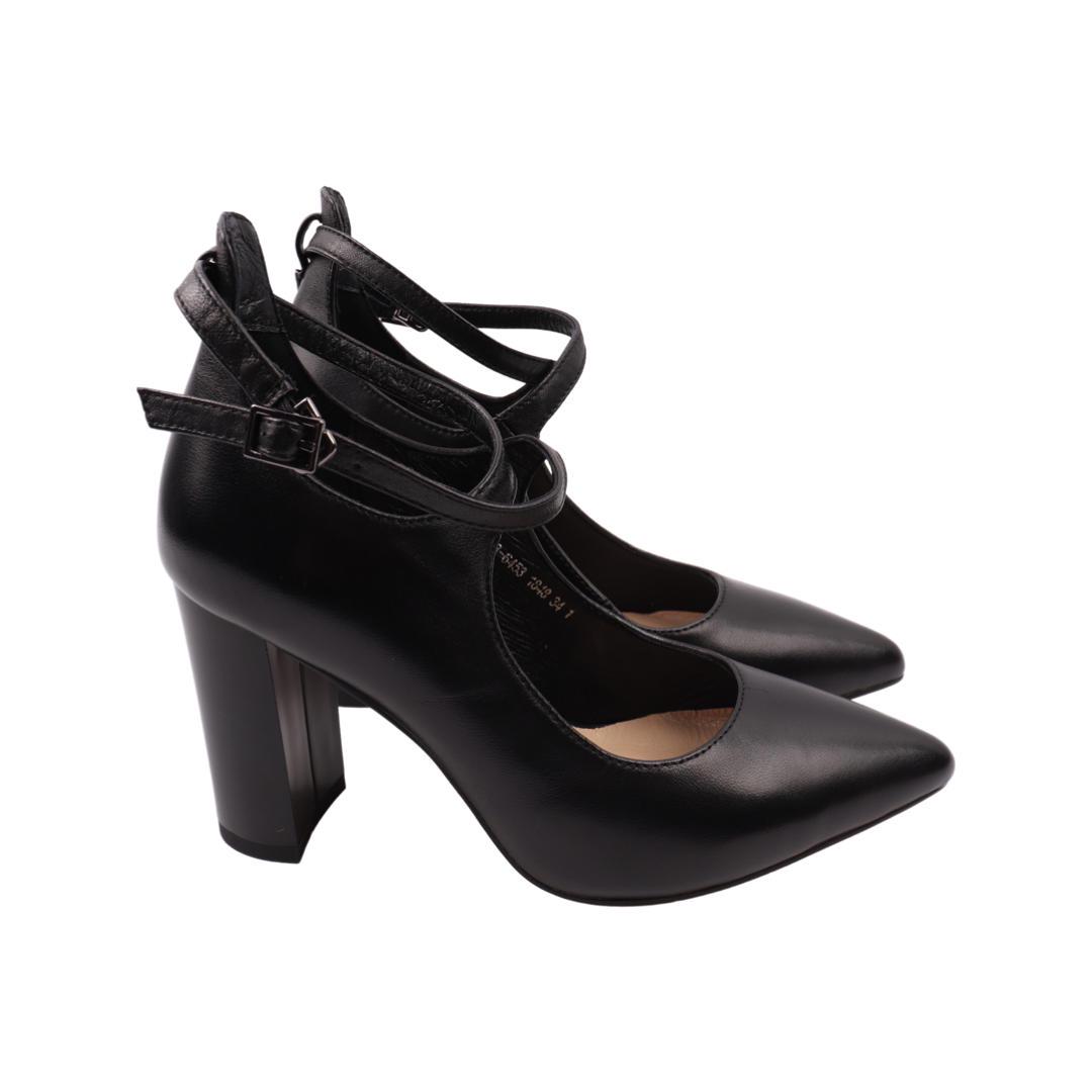 Туфли женские Erisses из кожи р. 34 Черный (941-22DT) Туфли женские Erisses из кожи р. 34 Черный (941-22DT)