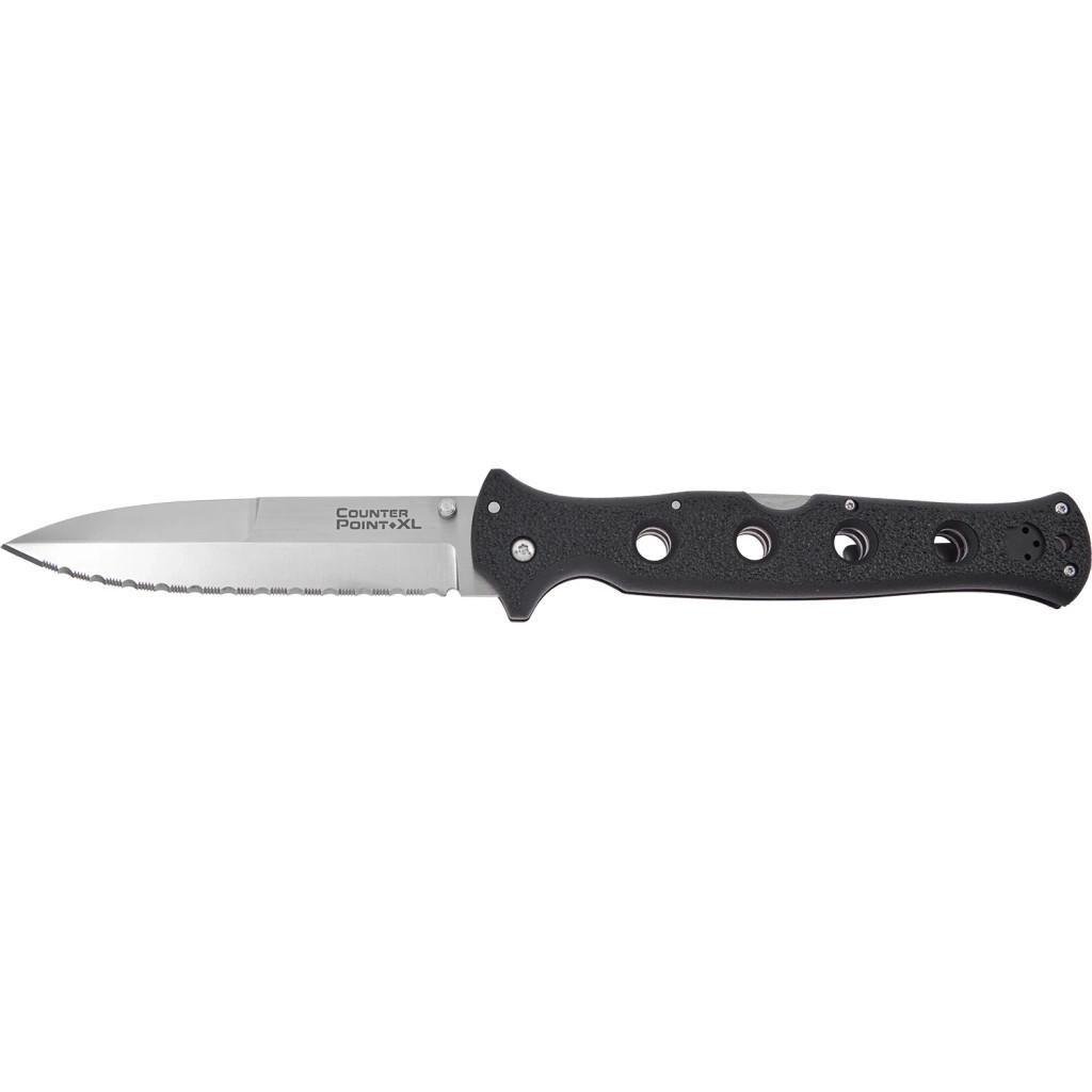 Ніж складаний мисливський Cold Steel Counter Point XL Serrated Black (m410983)