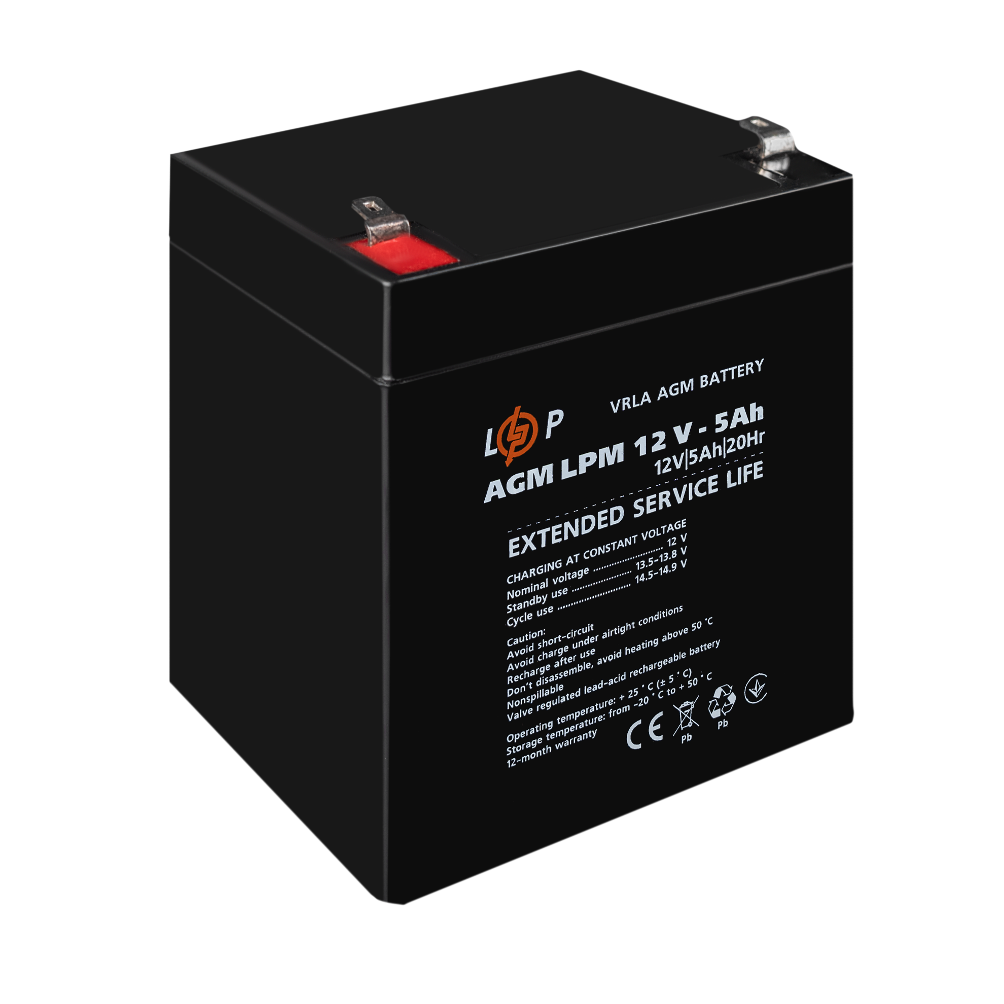 Акумулятор AGM LPM 12V-5 Ah (3861) - фото 4