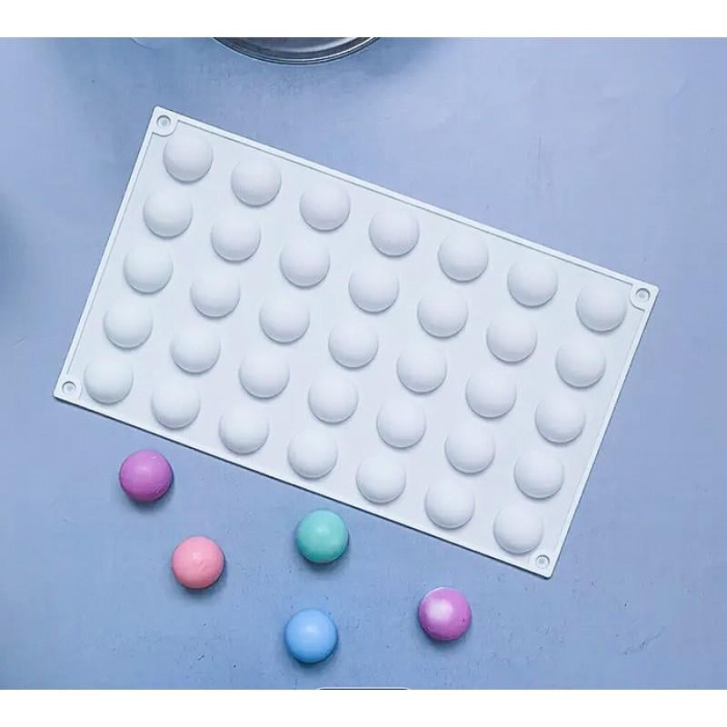 Форма силиконовая Полусфера на 35 изделий 30х17 см (13240)