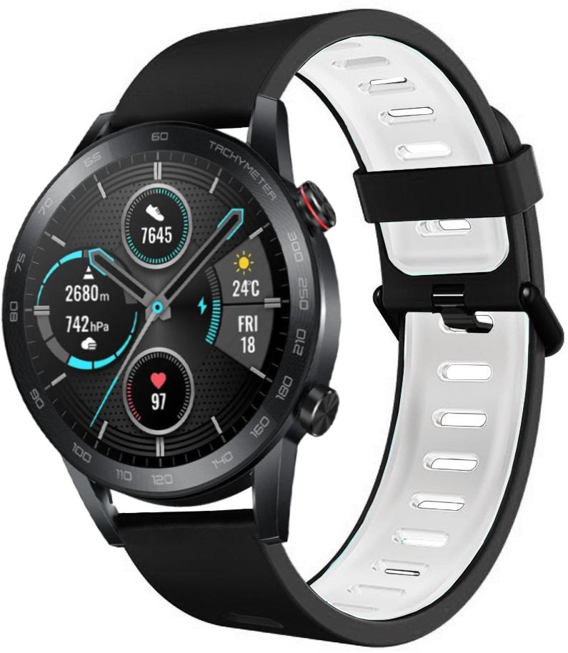 Ремешок Traf для Honor Magic Watch 2 46 мм Black/White (20455)