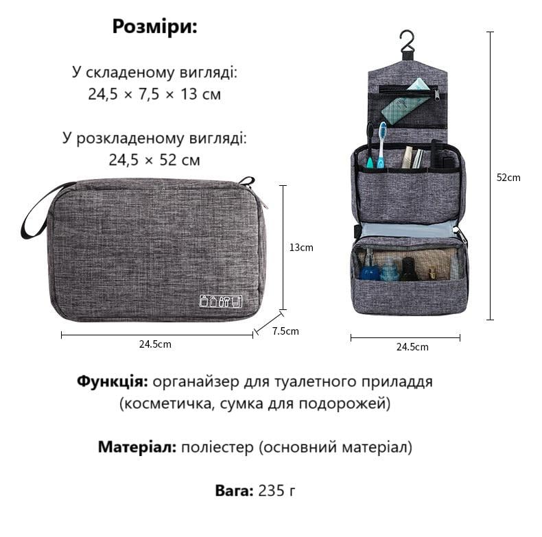 Сумка водонепроницаемая для путешествий и командировок с 5 отделениями и ручкой Серый (R9492) - фото 2 Сумка водонепроницаемая для путешествий и командировок с 5 отделениями и ручкой Серый (R9492) - фото 2