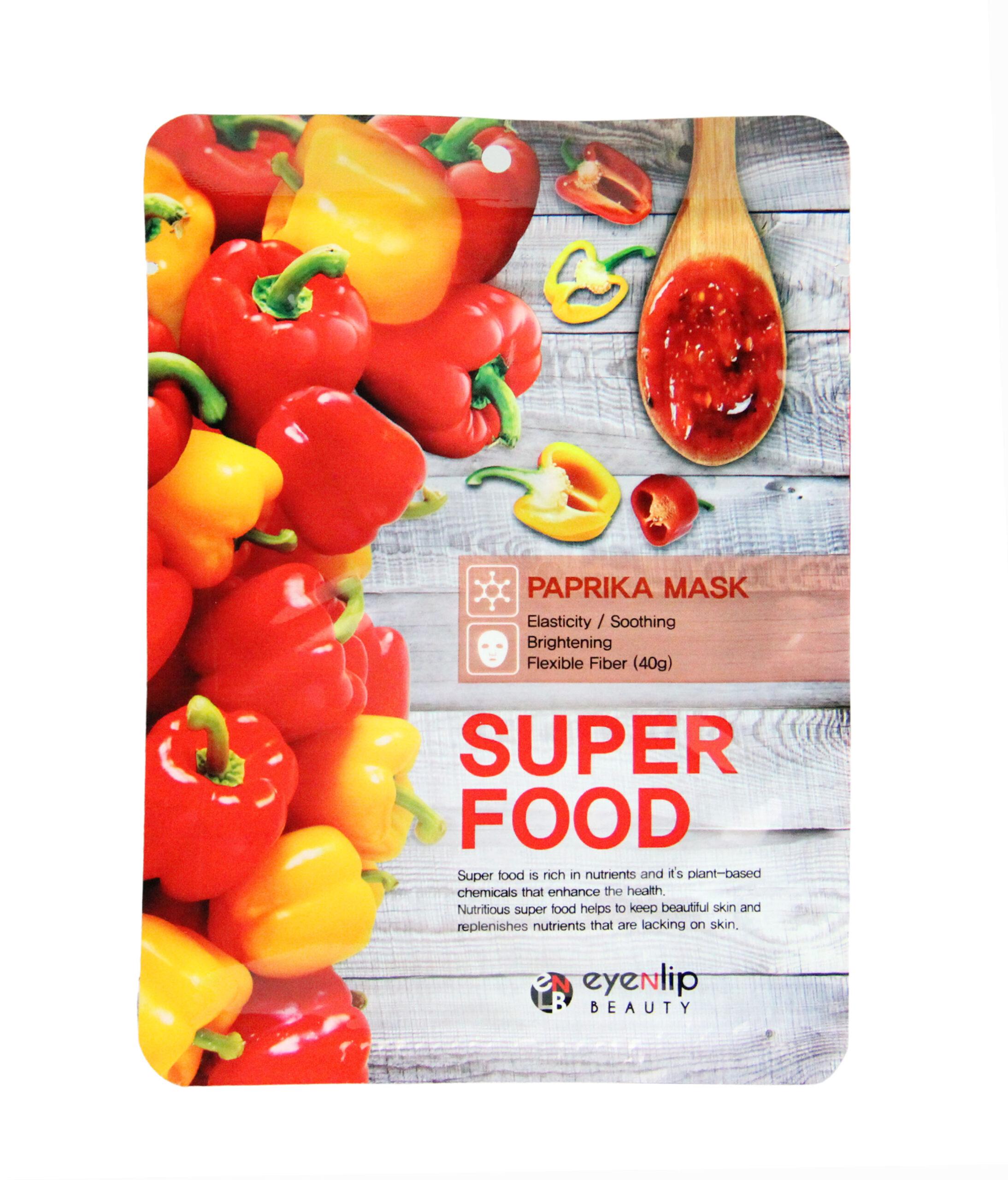 Маска для обличчя Eyenlip Super Food Paprika Mask з екстрактом паприки 23 мл (8809555251651)