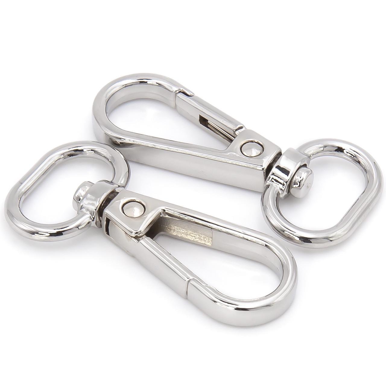 Карабін сумочний 46х21 мм Ø 16 мм 1 шт. Платиновий (КК0016с01)