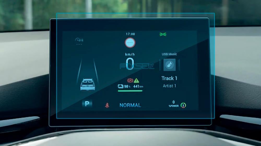 Скло захисне Pixsel гібридне глянець на приладову панель MG 4 EV 8,4“ 2023