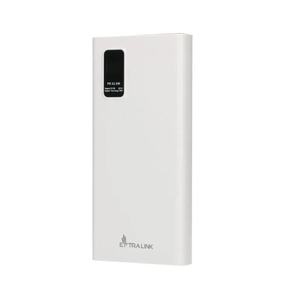 Повербанк Extralink 10000 mAh Fast Charging USB-C 22,5W White (EPB-067W)