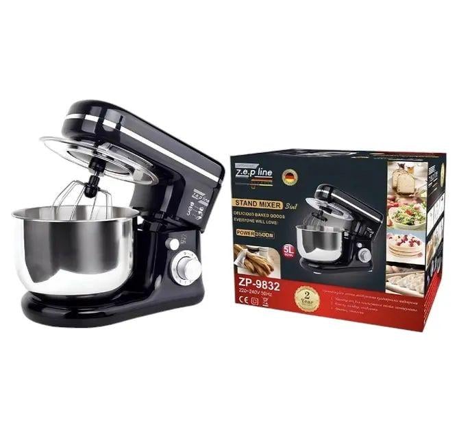 Міксер для тіста ZepLine ZP-9832 5 л 3500 Вт Чорний (opt-104183)