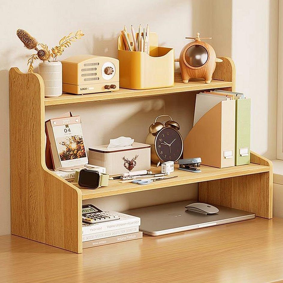 Полка-надстройка настольная из дерева Сантерми карри (АКД-003503)