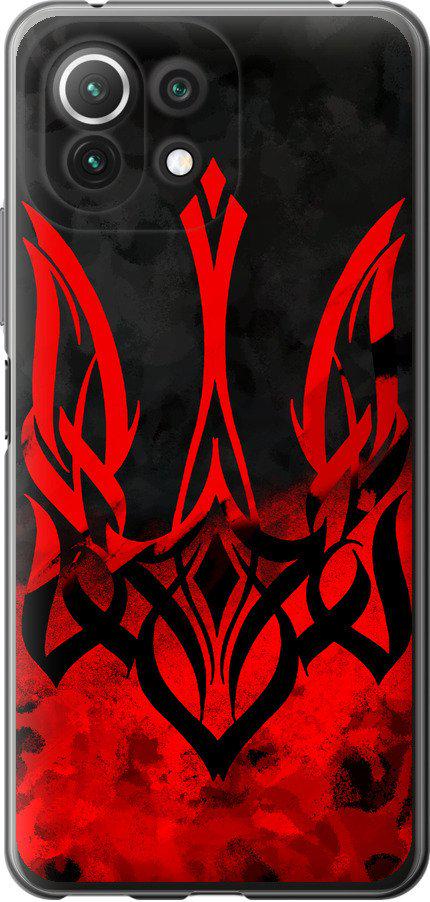 Чехол на Xiaomi Mi 11 Lite Герб Украины v2 (5312t-2281-42517)