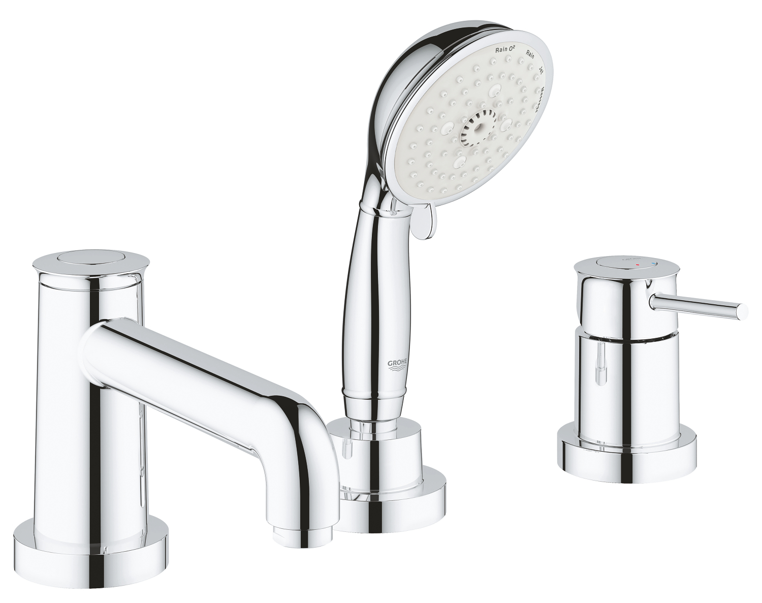 Змішувач на борт ванни Grohe BauClassic на 3 отвори (2511800A)