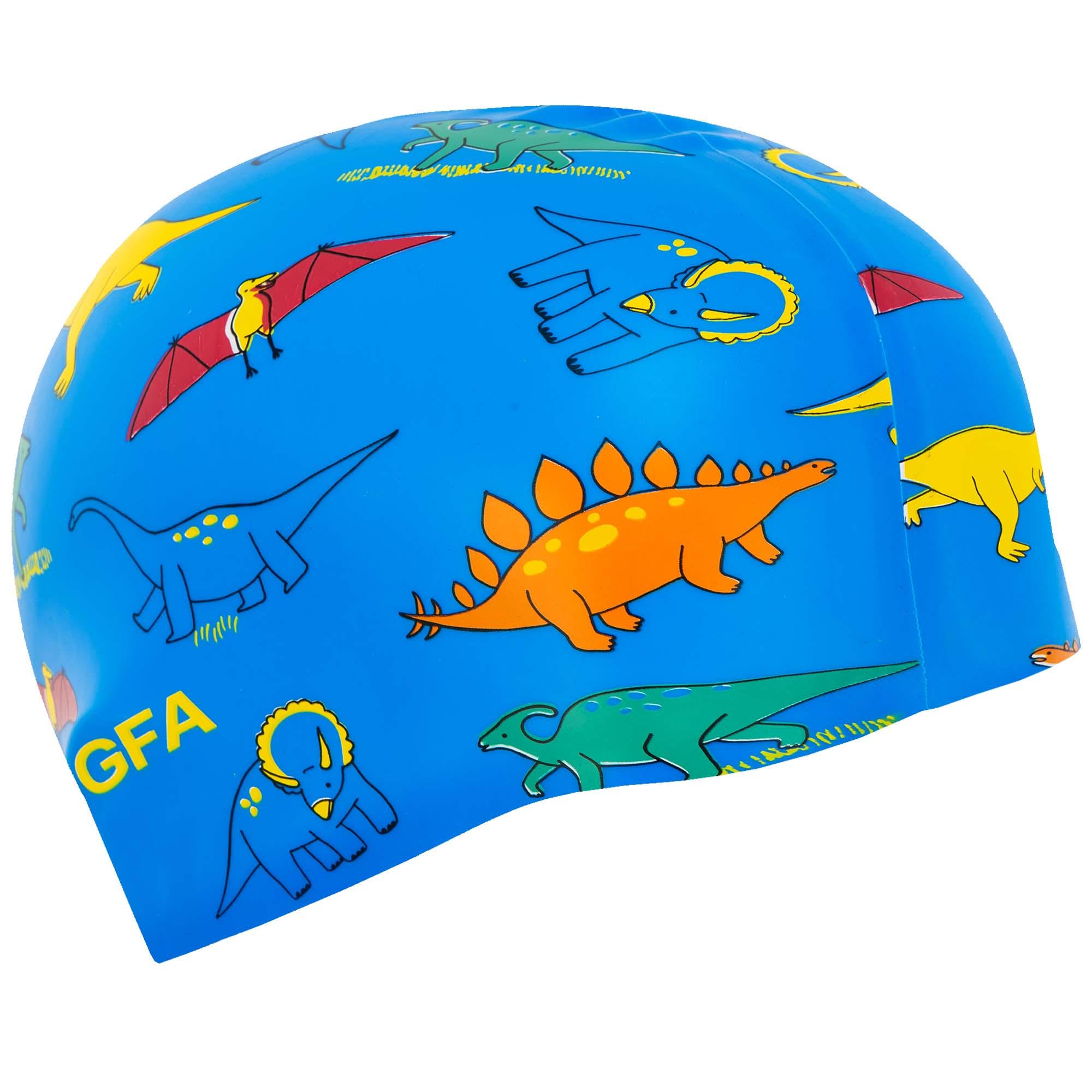 Шапочка для плавання дитяча YINGFA K0012 силіконова Синьо-зелений (K0012_Синий-зеленый) - фото 2