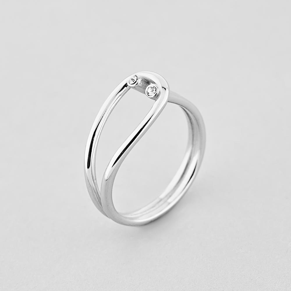 Серебряное кольцо Minimal Твое отражение р. 17 (1739-17)
