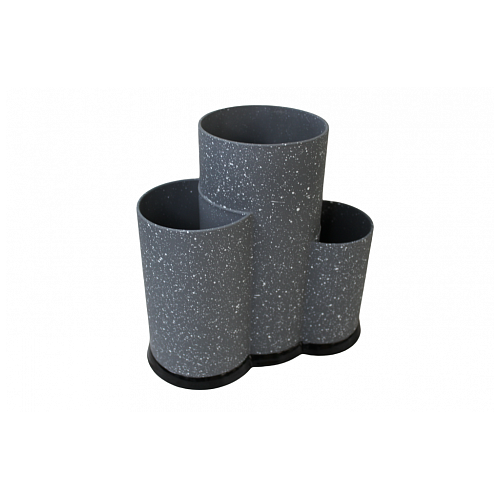 Підставка Empire для ножів та кухонного приладдя 3-секційна (543192) - фото 4 Підставка Empire для ножів та кухонного приладдя 3-секційна (543192) - фото 4