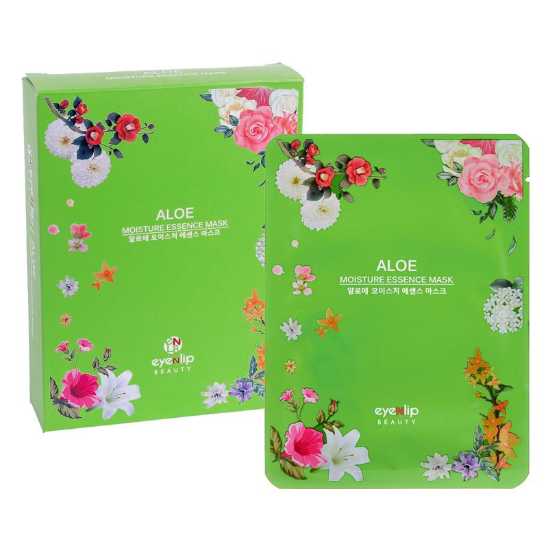 Маски для лица Eyenlip Moisture Essence Mask Aloe с алоэ 25 мл 10 шт. (8809555251743)