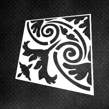 Трафарет багаторазовий DFA Квадратний візерунок 56 для штукатурки та фарби (K00056)