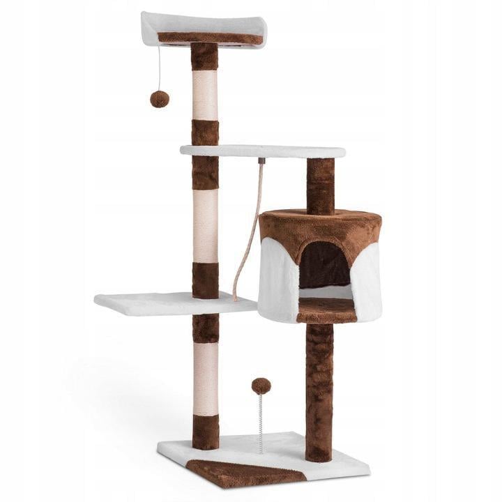 Кігтеточка для котів Pethaus DR-260 Кошачий будиночок дерев’яний 111 см (23114260) - фото 2 Кігтеточка для котів Pethaus DR-260 Кошачий будиночок дерев’яний 111 см (23114260) - фото 2