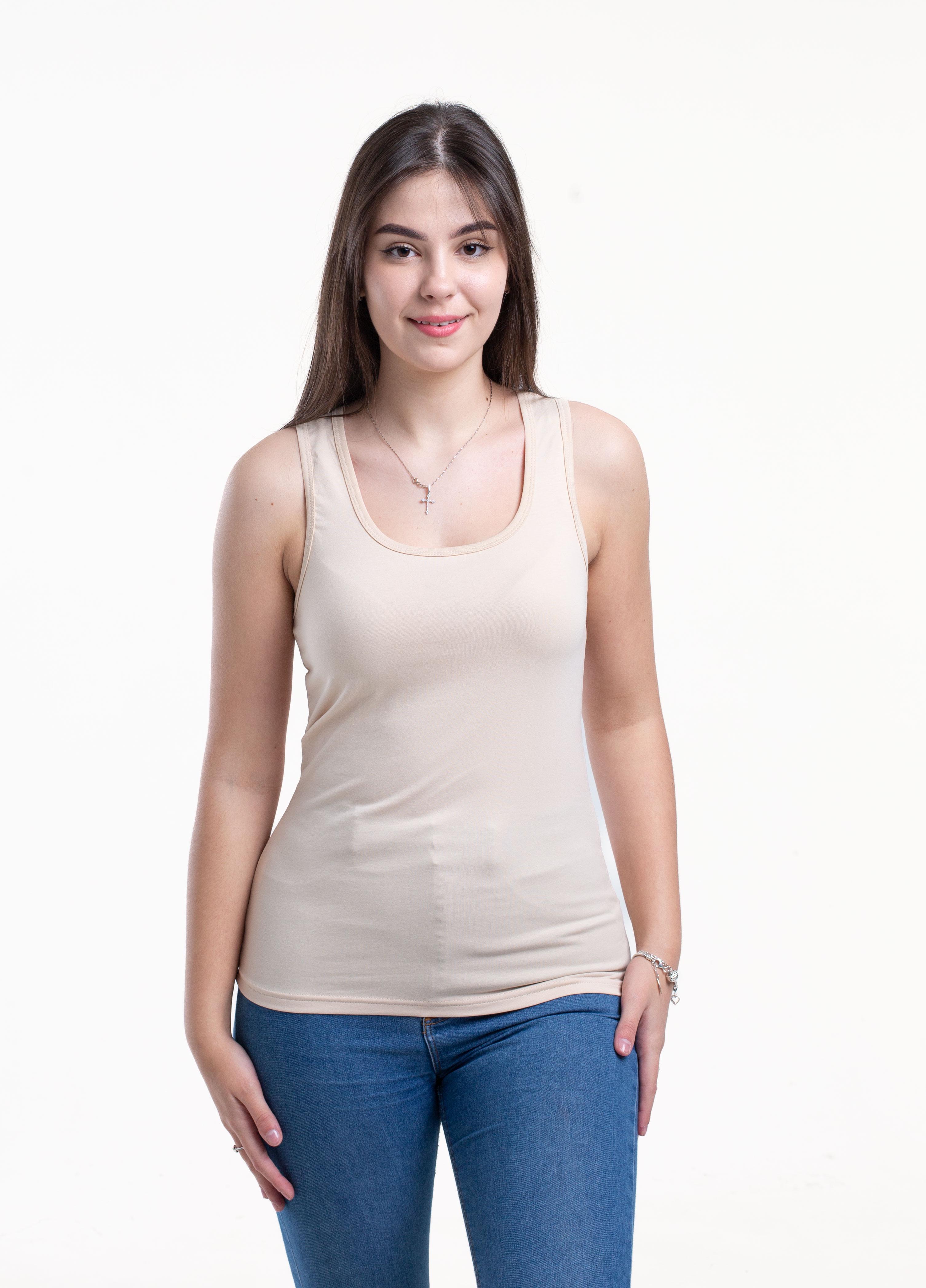 Майка женская Наталюкс XL Бежевый (4121324121351)