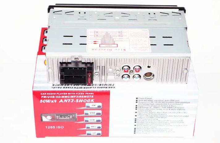 Автомагнитола 1DIN 1285 ISO MP3/FM/USB/microSD карта (17447) - фото 4