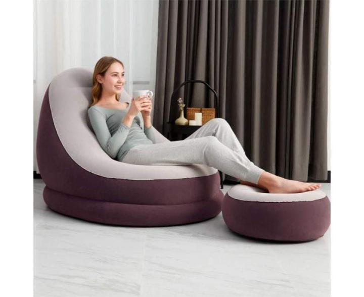 Надувне крісло з пуфом Bestway 75053 122х94х81 см (26919112) - фото 2 Надувне крісло з пуфом Bestway 75053 122х94х81 см (26919112) - фото 2