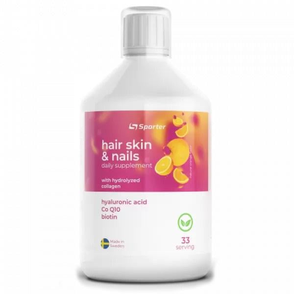 Вітамінно-мінеральний комплекс для спорту Sporter Hair Skin & Nails 500 ml/33 servings/Orange