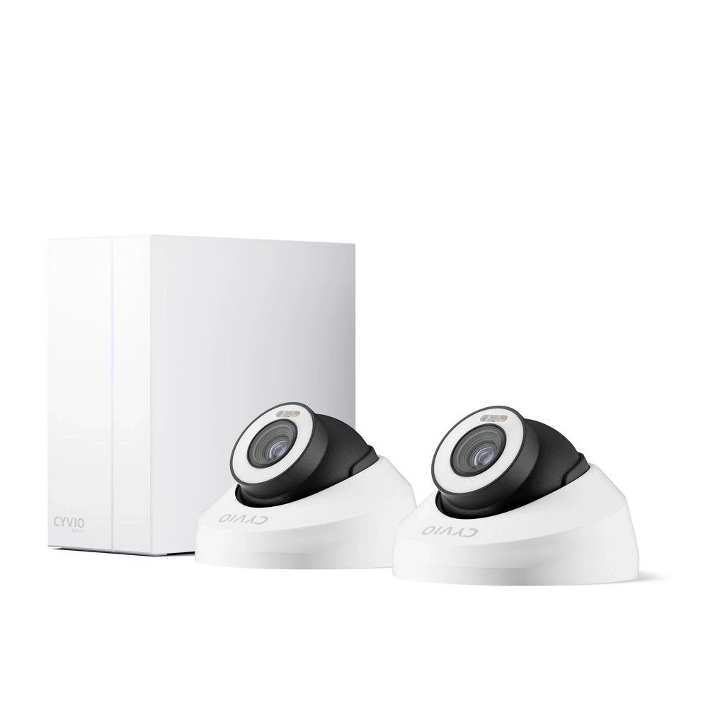 Комплект IP видеонаблюдения CYVIO POE Dome 2Kit 4MP N2402D