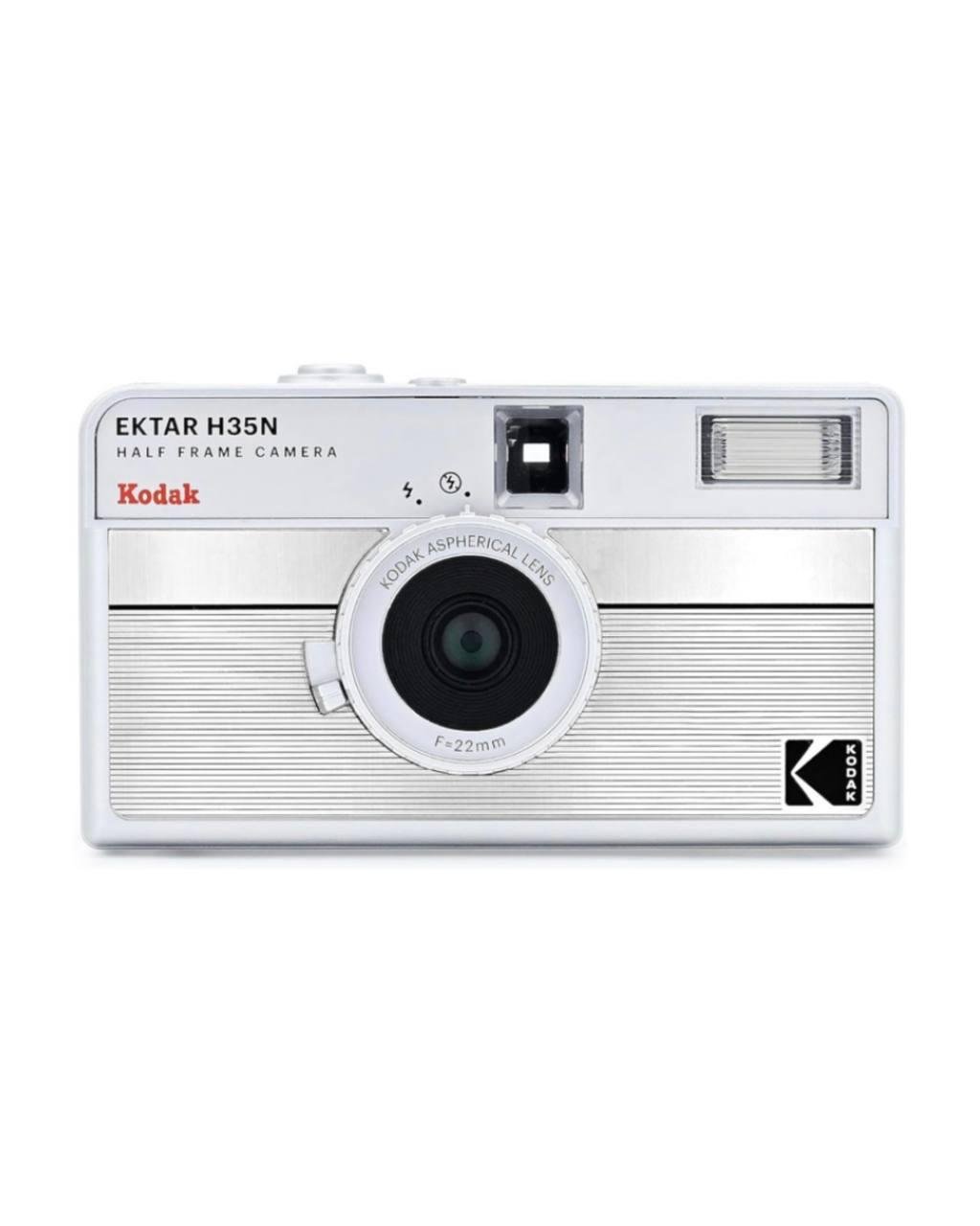 Плівковий фотоапарат Kodak Ektar H35N Silver Смугастий срібний