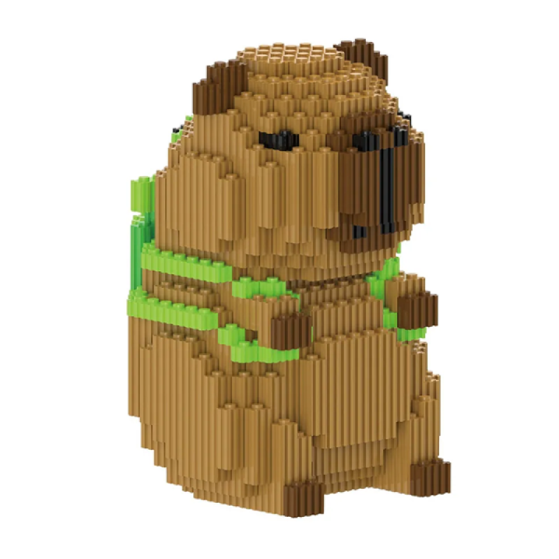 Конструктор фігурка Magic Blocks пікселі Капібара з рюкзаком 530 деталей (7260)