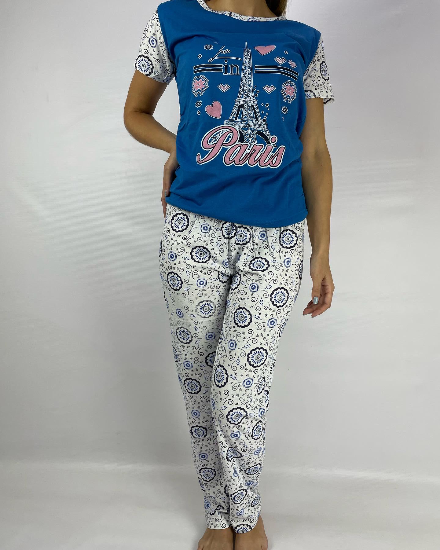 Женская пижама футболка и штаны L