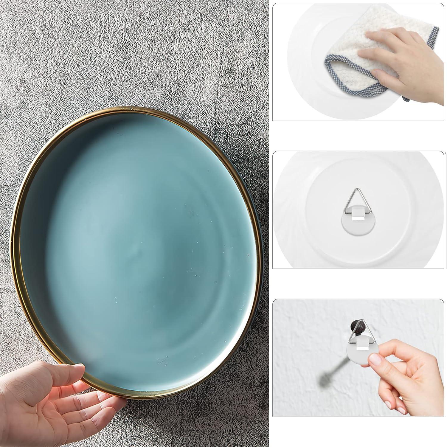 Крючок-подвеска круглый с клейкой основой для крепления декоративных тарелок/картин на стену Белый (3000003869) - фото 9