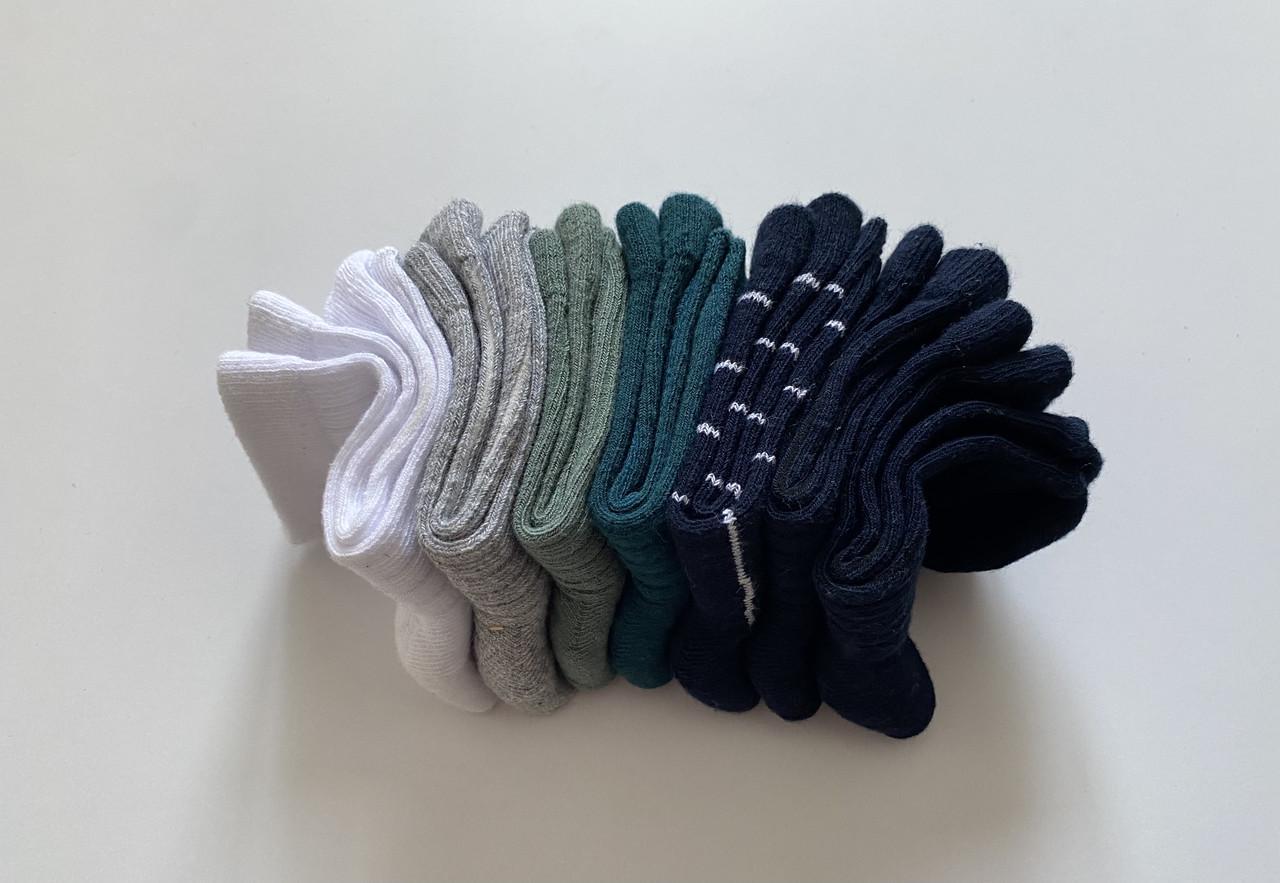 Шкарпетки дитячі Lupilu р. 19-22 7 пар Білий/Сірий/Зелений (2663778102)