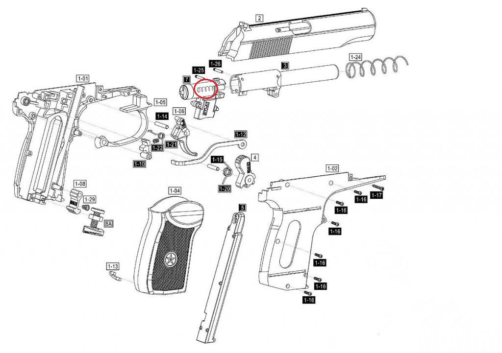 Пружина клапана Umarex Makarov (1392163954) - фото 3 Пружина клапана Umarex Makarov (1392163954) - фото 3