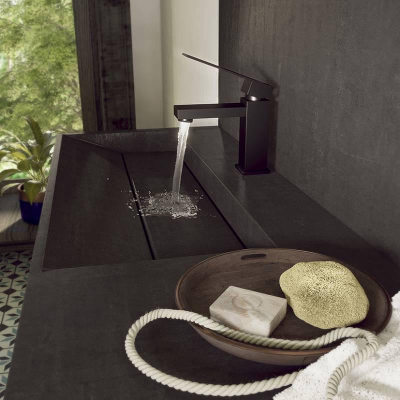 Смеситель для умывальника Steinberg 160 1000 S с открытием стока Черный матовый (1633860803) - фото 2 Смеситель для умывальника Steinberg 160 1000 S с открытием стока Черный матовый (1633860803) - фото 2