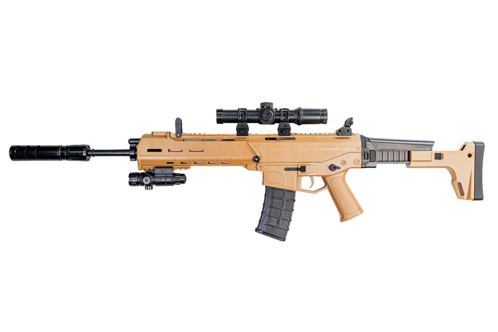 Детское оружие автомат-бластер SCAR на орбизах (G830D)