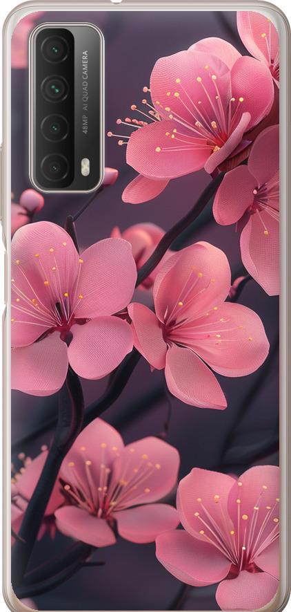 Чехол на Huawei P Smart 2021 Пурпурная сакура (6075u-2100-42517)