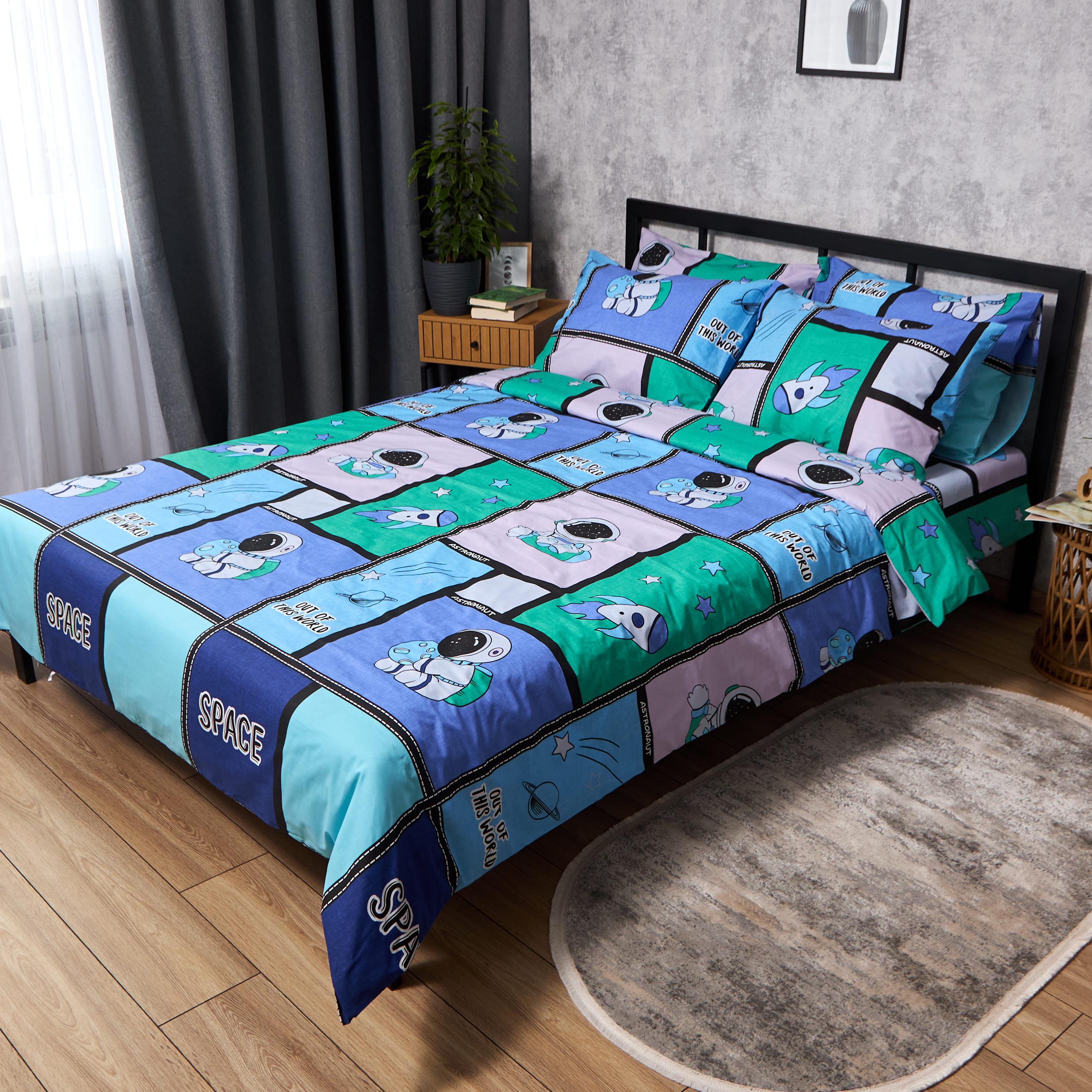 Комплект постільної білизни Moon&Star Astro Dream Бязь Gold Люкс полуторний 143х210 см (MS-820010237)