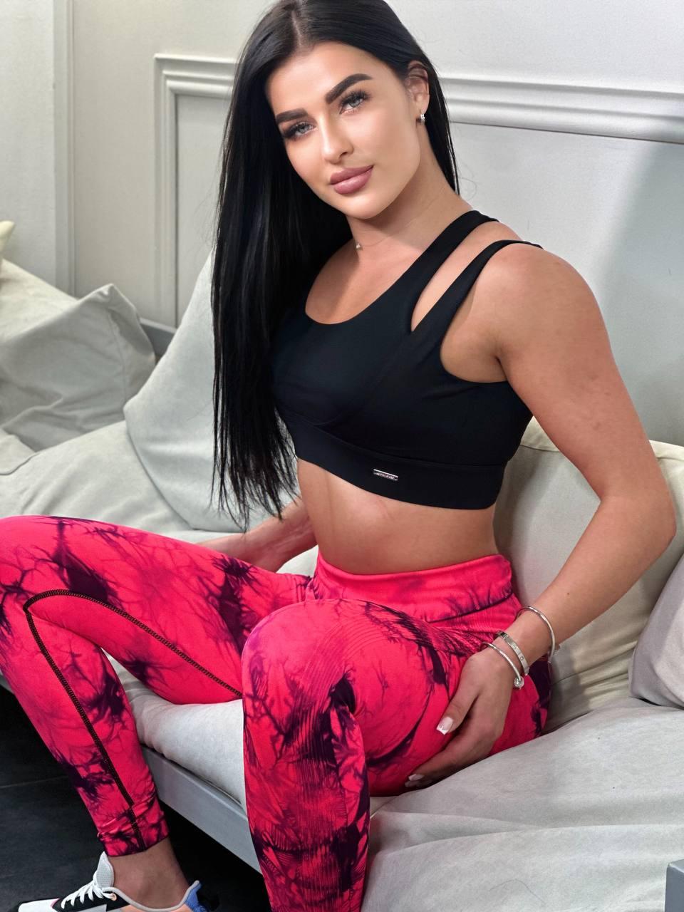 Леггинсы с мраморным принтом S Красный/Черный (HX0180000S) - фото 4 Леггинсы с мраморным принтом S Красный/Черный (HX0180000S) - фото 4