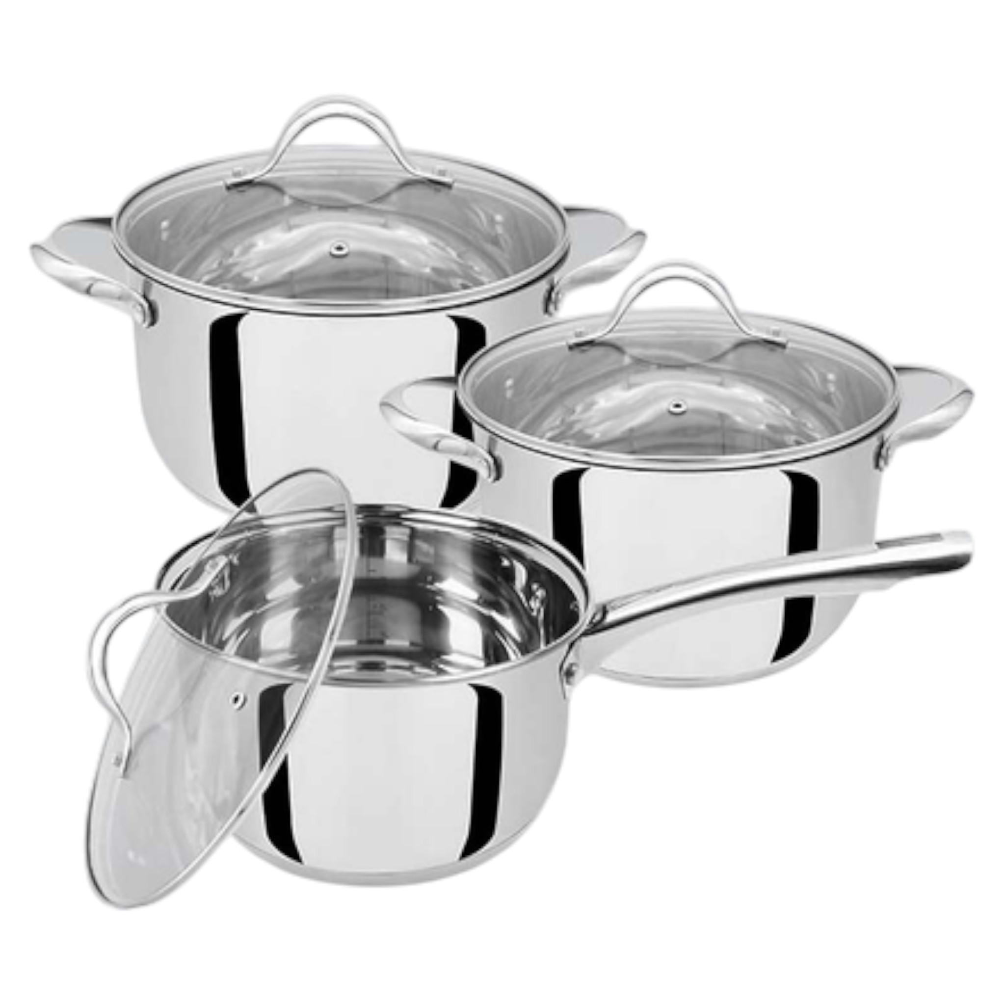 Набор посуды из нержавеющей стали Maestro MR-3519-6M 6 предметов (C_MR3519-6M)