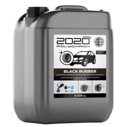 Кондиционер для резины и пластика Black Rubber с эффектом глянца Polychrom 2020 концентрат 5 л (1357571)