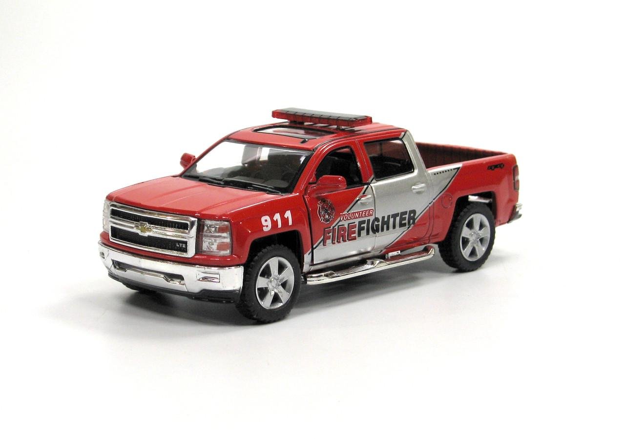 Машинка металлическая Kinsmart KT5381PR CHEVROLET Silverado Fire Fighter