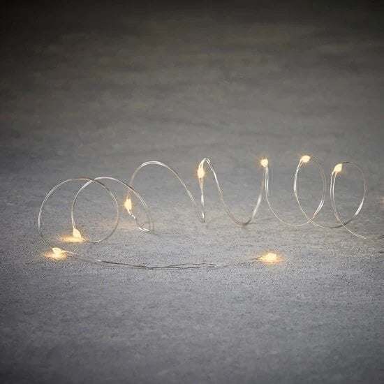 Гирлянда Струна Luca Lighting серебристая 13 м теплый белый (8718861853209)