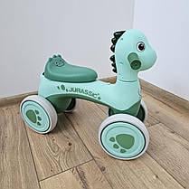 Біговел дитячий каталка Avko Dino 05 звукові та світлові ефекти Green - фото 2 Біговел дитячий каталка Avko Dino 05 звукові та світлові ефекти Green - фото 2