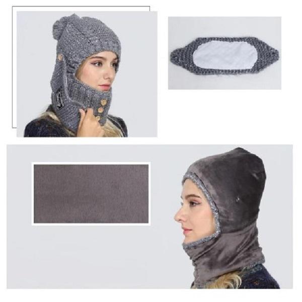 Шапка зимняя женская вязаная окружность головы 55-60 см KA00624-2 - фото 4 Шапка зимняя женская вязаная окружность головы 55-60 см KA00624-2 - фото 4