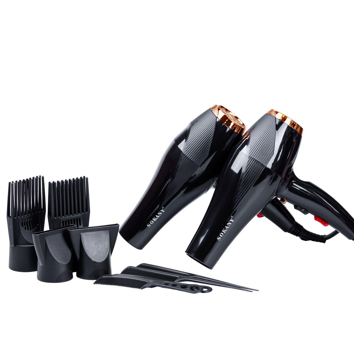 Фен для волос Sokany SK-2214 с насадками/ионизацией и холодным воздухом 2600 Вт (7413) - фото 5