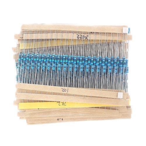 Резистор MF 1% 10 Ом-1 МОм 0,25 Вт на 30 номіналів 600 шт. (287470) Резистор MF 1% 10 Ом-1 МОм 0,25 Вт на 30 номіналів 600 шт. (287470)