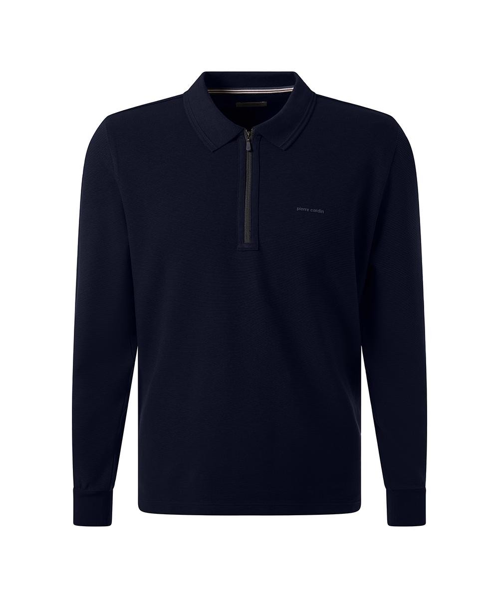 Поло на напівблискавці чоловіче L Темно-синій (C5 30775.3072.6325-L) - фото 2 Поло на напівблискавці чоловіче L Темно-синій (C5 30775.3072.6325-L) - фото 2