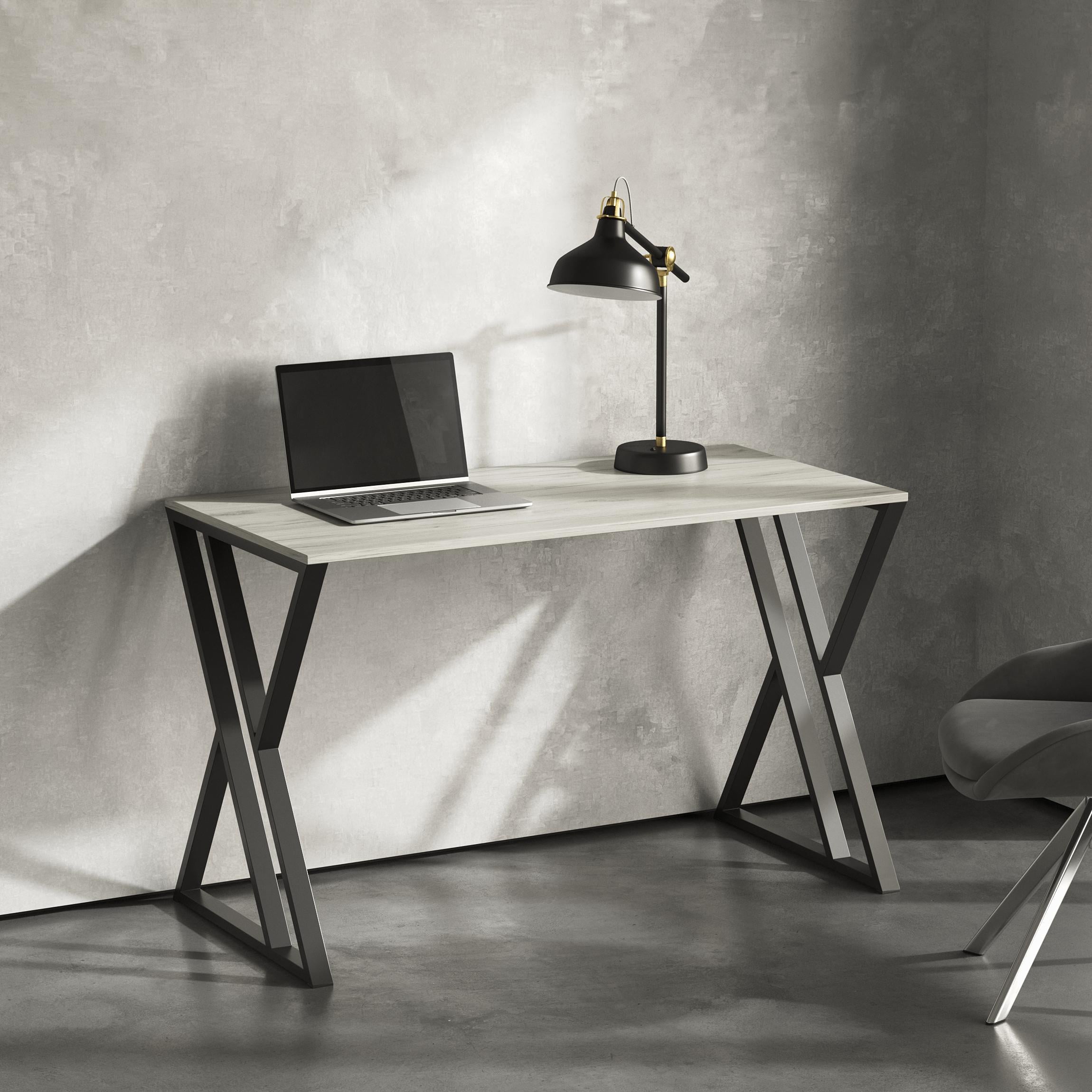 Стол письменный лофт Серия 8 1400х700х16 мм Дуб Крафт Белый (24084258)