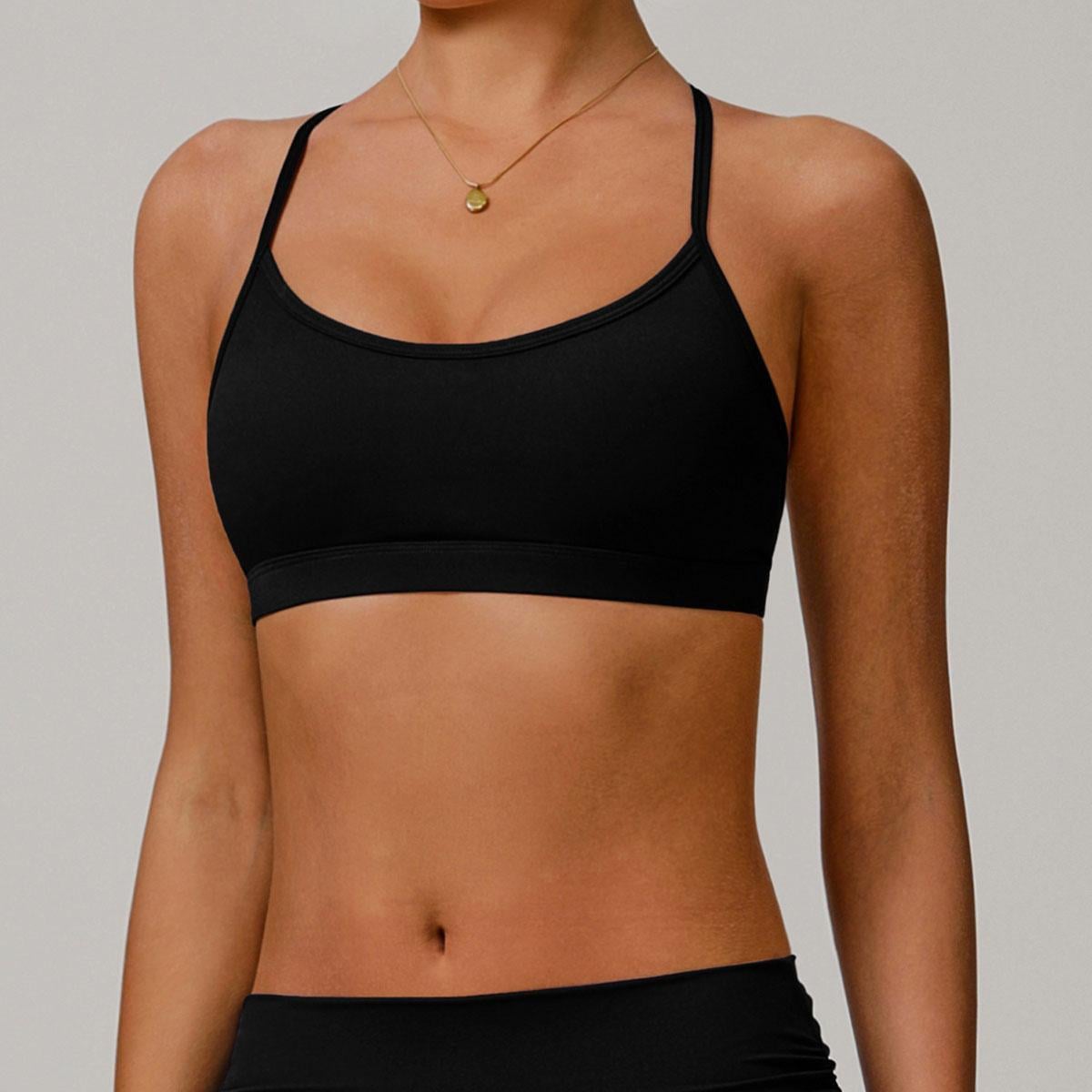 Топ на танцы тонкие бретели 7441 XL Черный (3210100879)