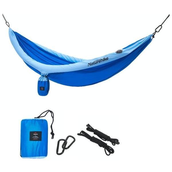 Гамак Naturehike 210T Inflatable pipe NH18D002-C двухместный Blue - фото 2