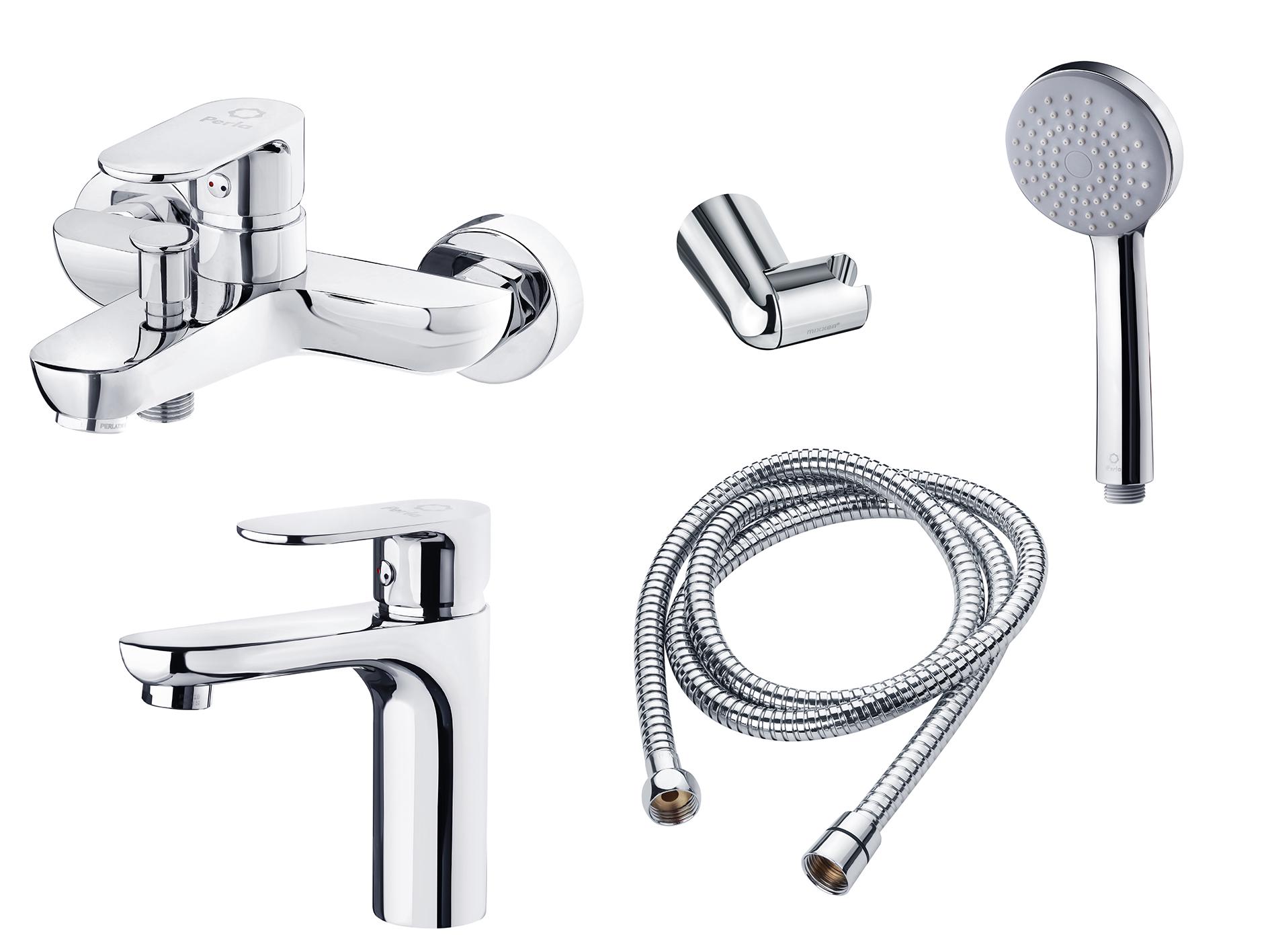 Набор смесителей Perla Elis 10504-Д (PSH504+PSH503+PSF1001)