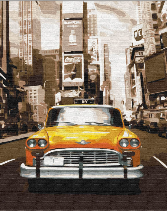 Картина за номерами BrushMe Нью-Йоркське таксі 40х50 см (BS8241)